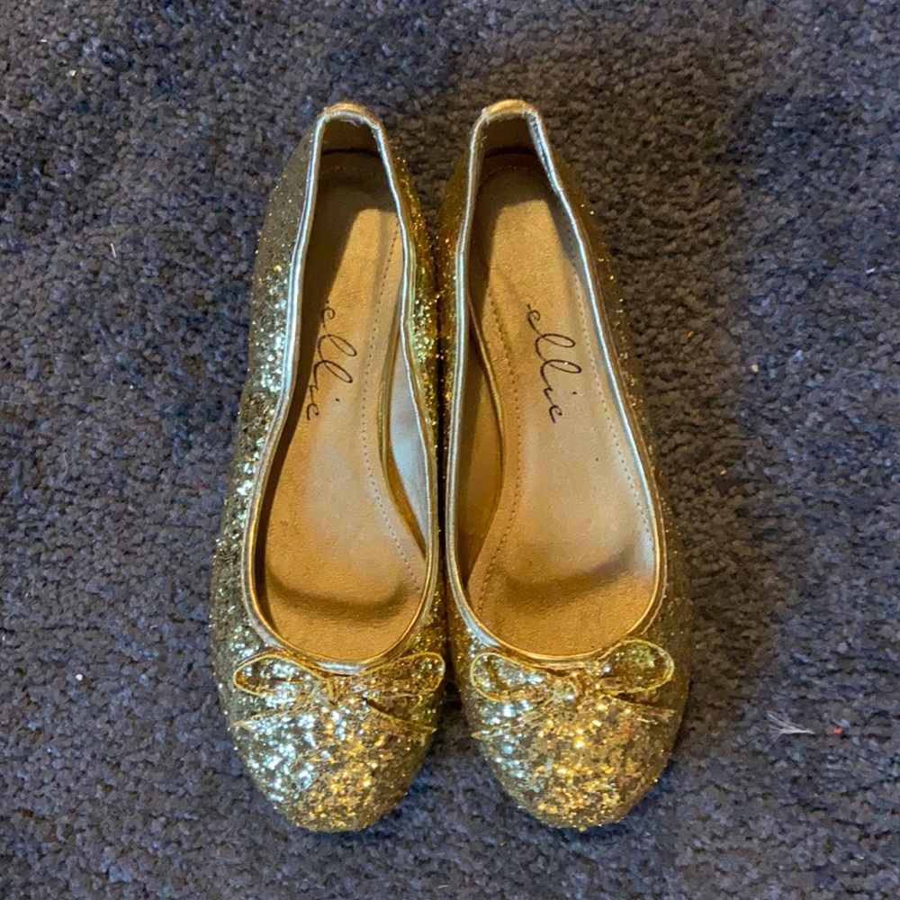 Gold ellie Ballet flats